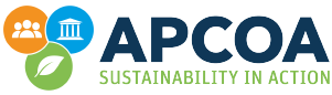 Logo for APCOA sustainability in action